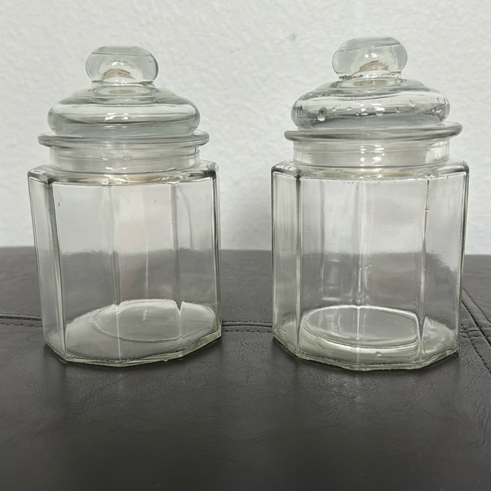 Set of 2 Apothecary Jars.